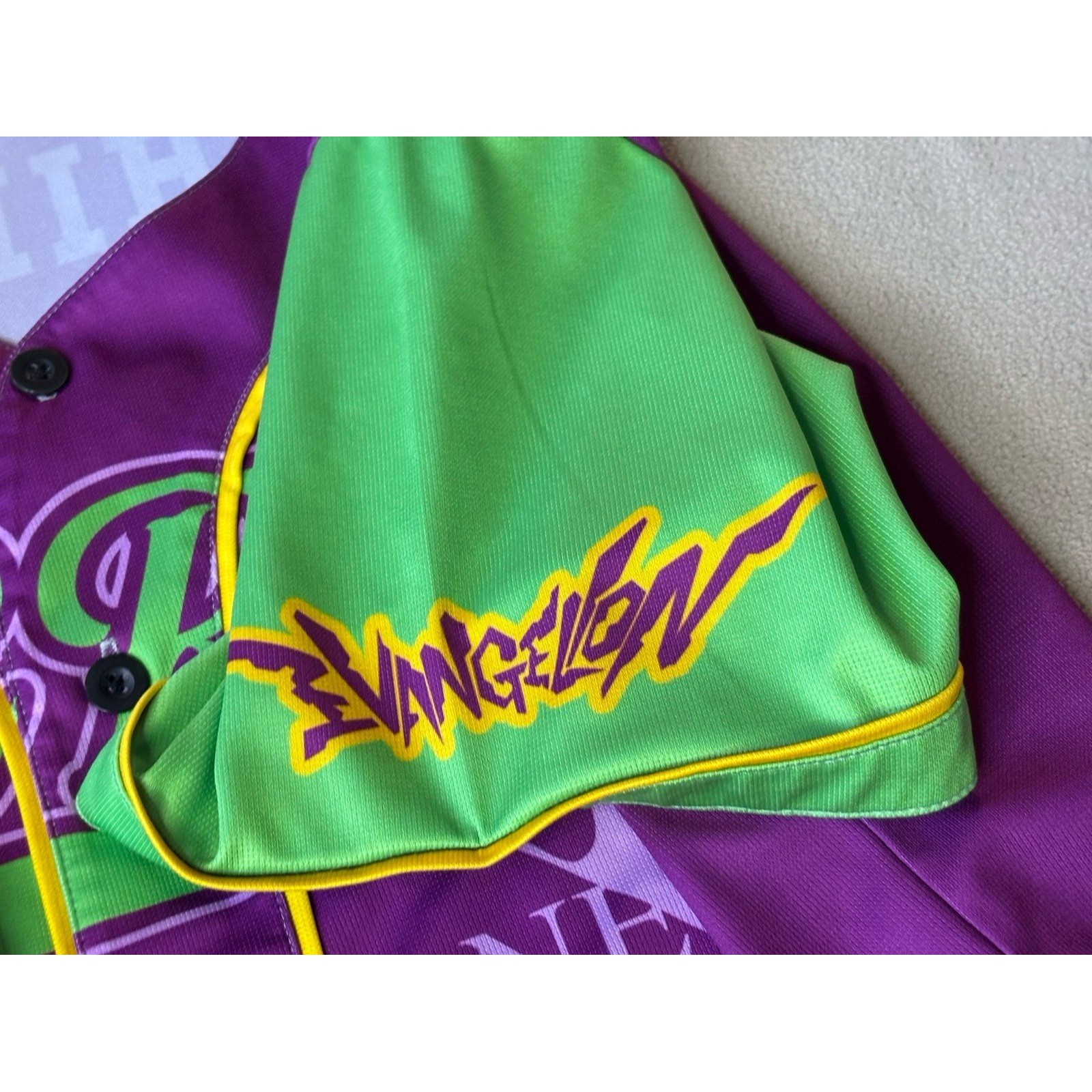 Neon Genesis Evangelion Anime Ape Jersey Baseball Size Xl #01 Shinji — image 4 of 8